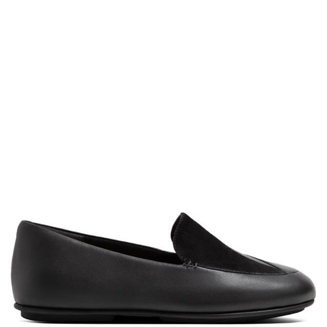 FitFlop� Lena Lizard-Embossed Leather Loafers
